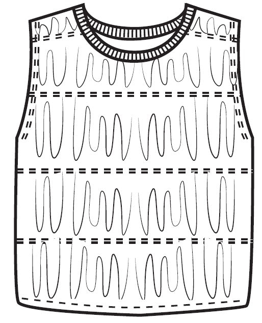 COTTON JERSEY TIERED SMOCKED TANK