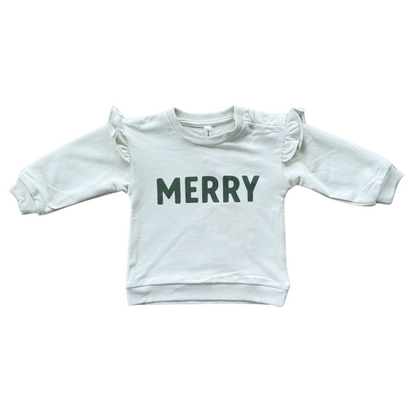RUFFLE SWEATSHIRT