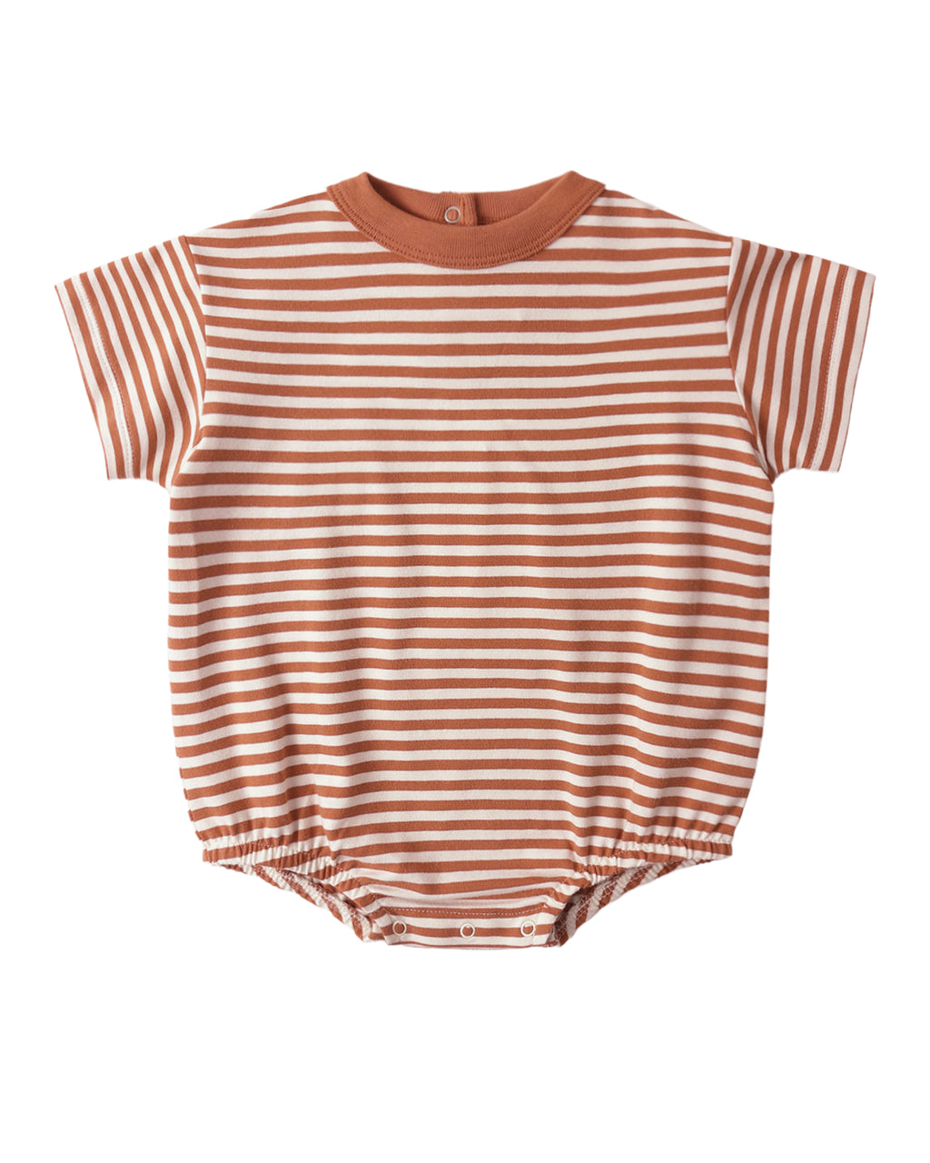 RELAXED BUBBLE ROMPER POPPY STRIPE