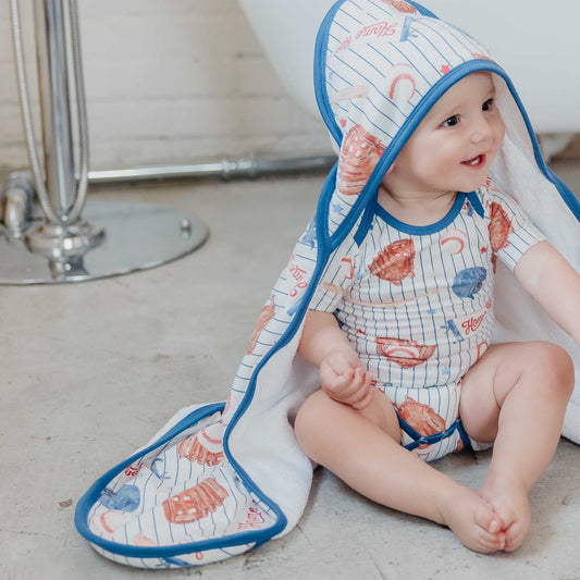 PREMIUM BABY KNIT HOODED TOWEL - ALL STAR