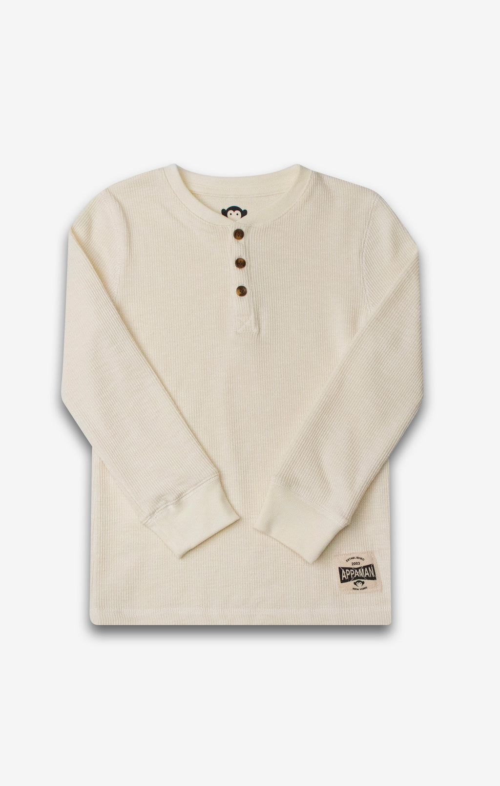 CRAFTSMAN THERMAL HENLEY-Winter White