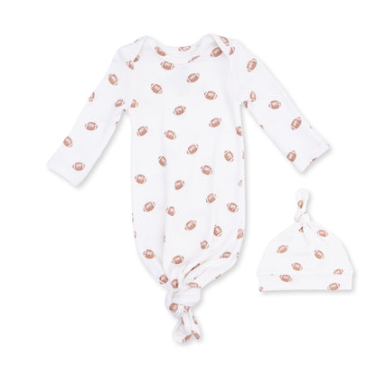 Mini Footballs - Knotted Gown And Knotted Hat