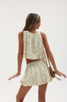 PRINT GAUZE GRECIAN BUBBLE SKIRT