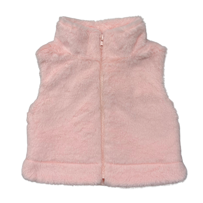 Babysprouts Girl's Fur Vest - light pink