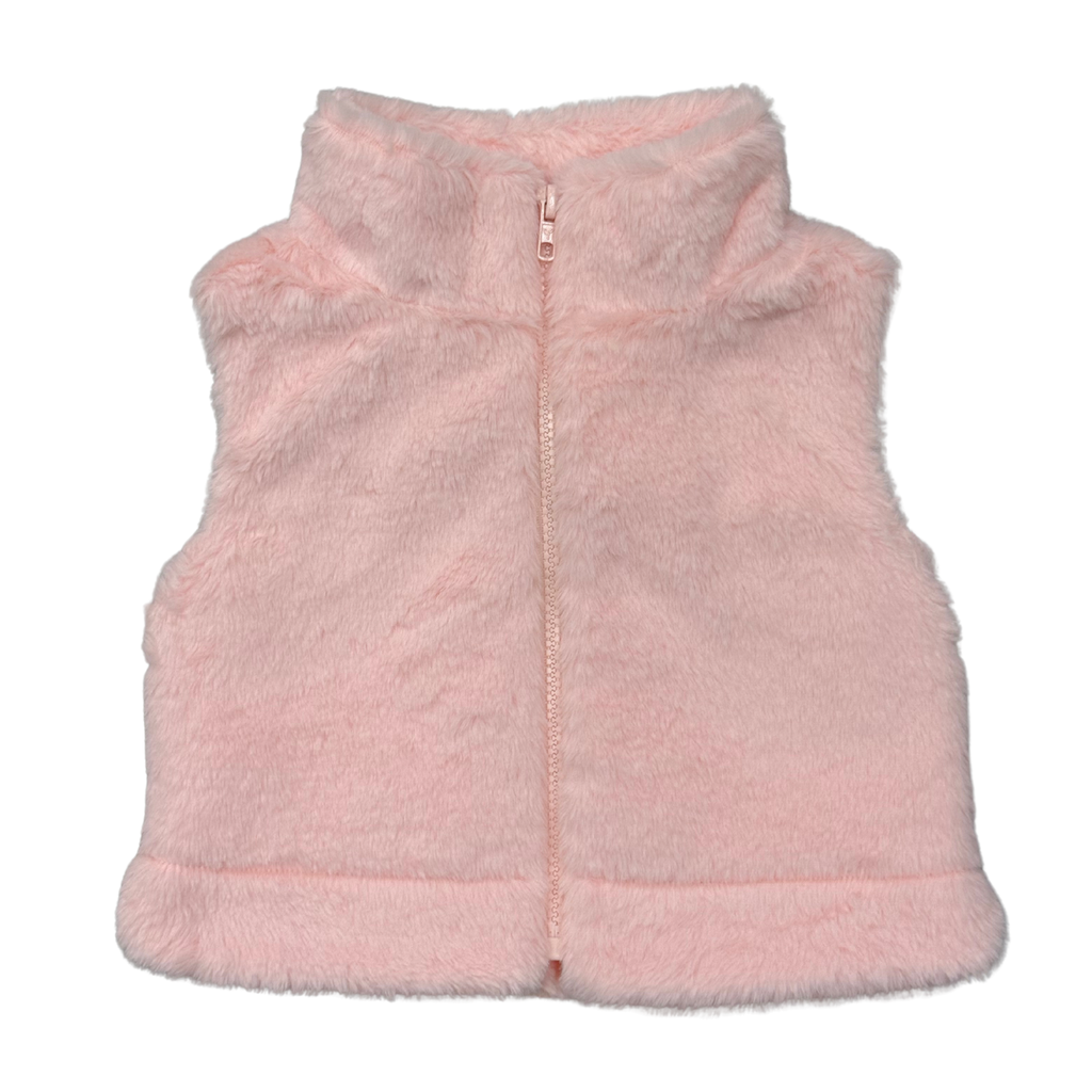 Babysprouts Girl's Fur Vest - light pink