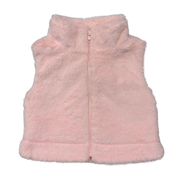 Babysprouts Girl's Fur Vest - light pink