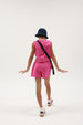 FRENCH TERRY HI LO MUSCLE TANK - Dragon Fruit
