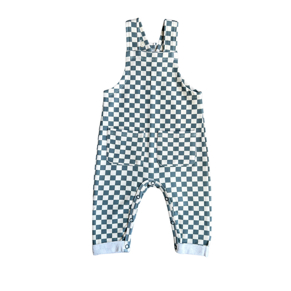 POCKET OVERALLS - CHECKERED IN STORM