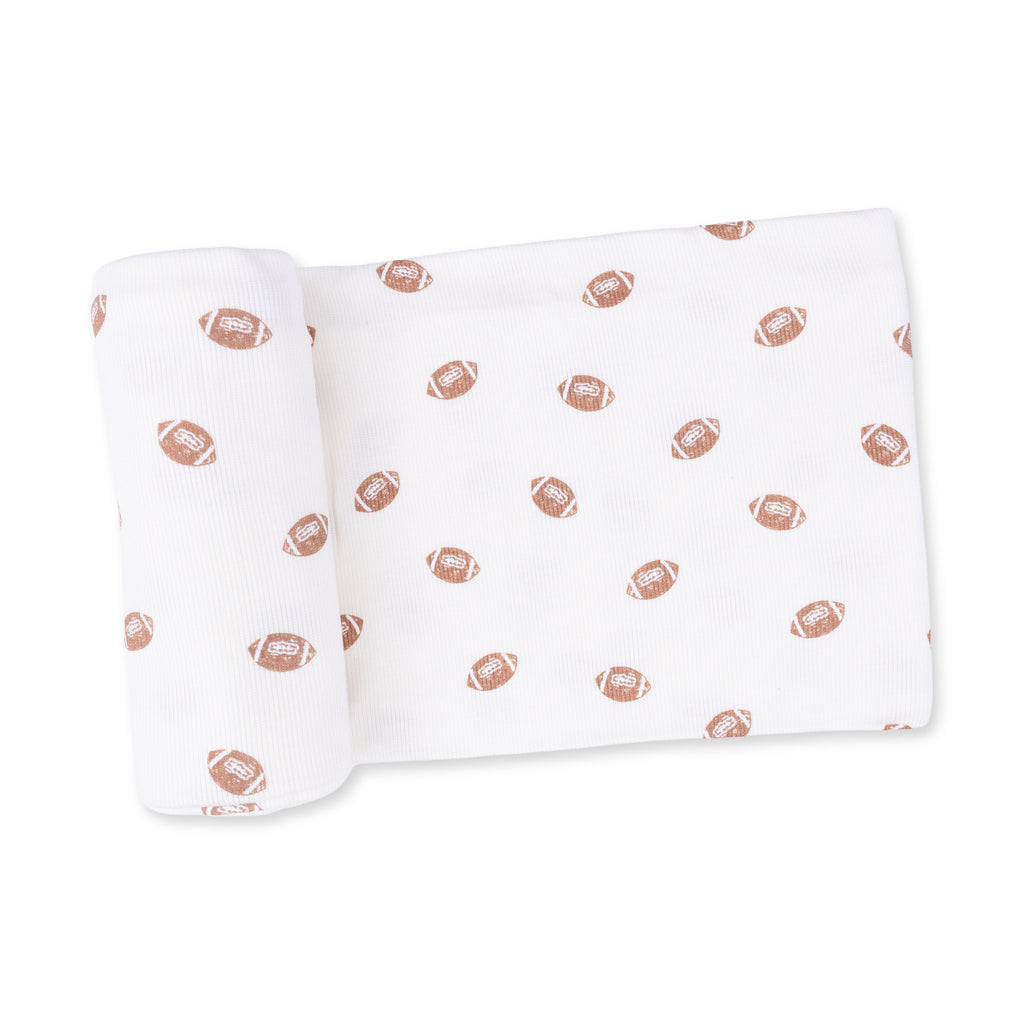 Mini Footballs - Swaddle Blanket
