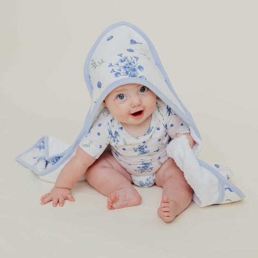 PREMIUM BABY KNIT HOODED TOWEL - CATHERINE