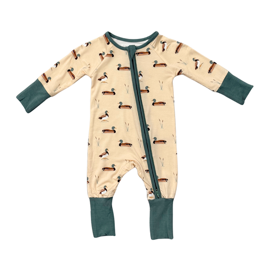 LONG SLEEVE ZIP ROMPER