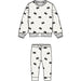 Glitter Bow Print on Off-White Sweatshirt and Legging Set