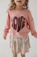 DROP-SHOULDER PULLOVER - LOVE IN ROSE BROWN