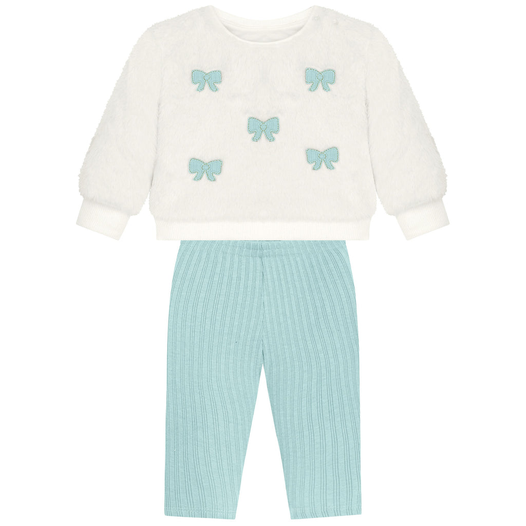 Ribbon Bow Pant Set