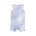 Navy Stripe  Henley Shortie Romper
