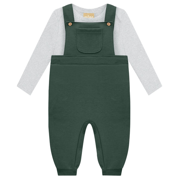 Baby Boy Set in Soft Grey