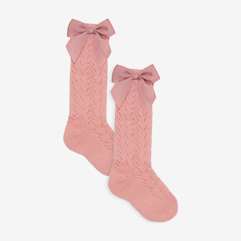 Unicorn Pink - Sophia Knee Hi Bow Sock