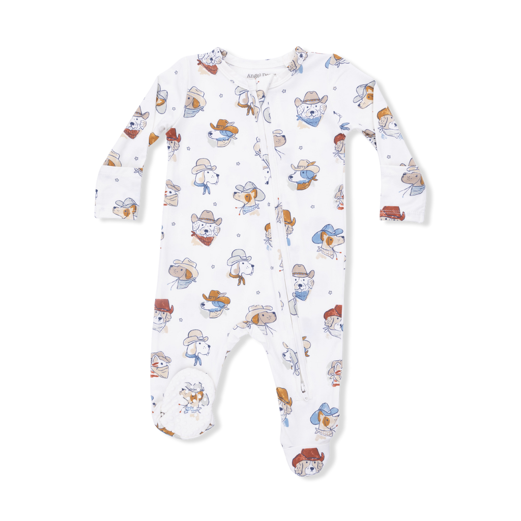Cute Farm Animals Uni  2 Way Zipper Footie