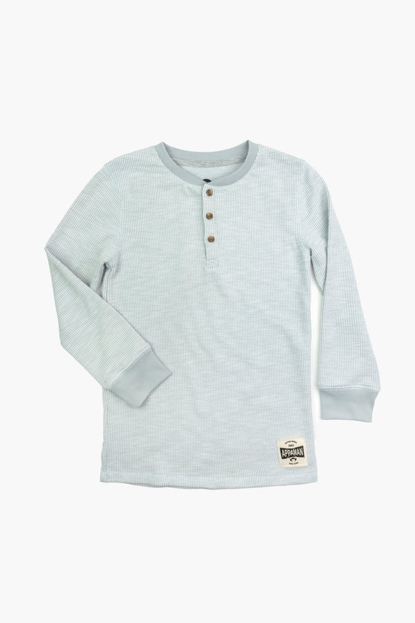 Craftsman Thermal Henley - Cool Grey