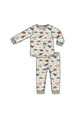 Washy Dinos  Long Sleeve Loungewear Set