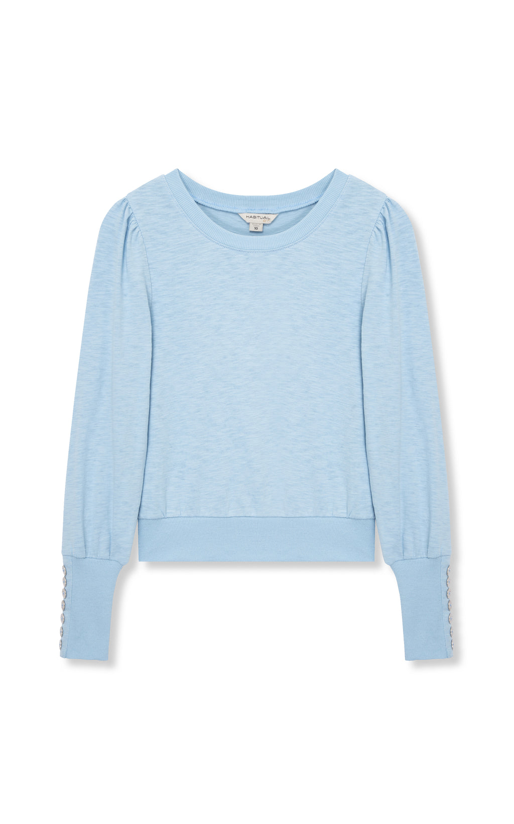 puff sleeve top - Blue