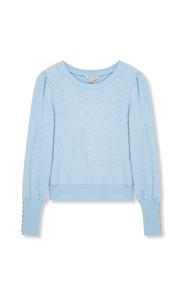 puff sleeve top - Blue