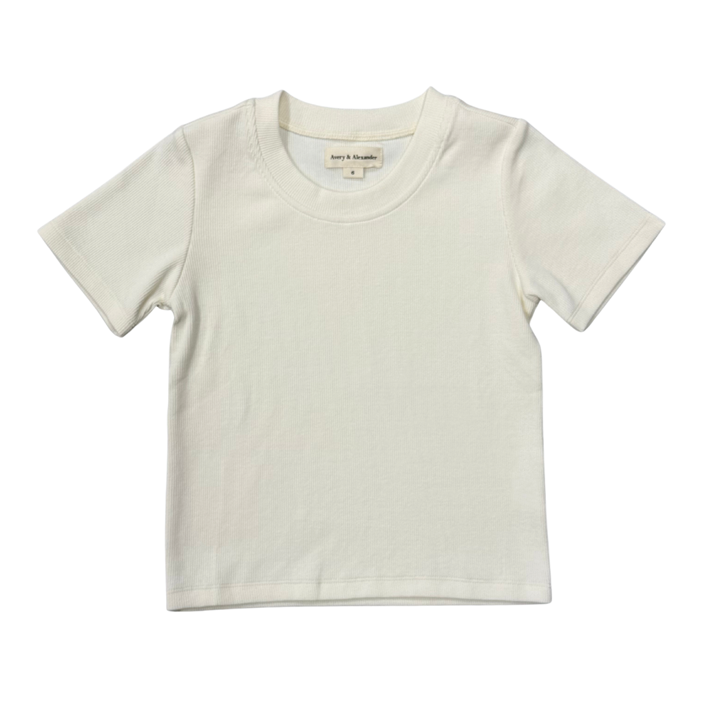 RIBBED SHORT SLEEVE TEE
