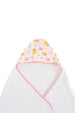BAMBOO HOODED TOWEL | BUBBLE DUCKIES PINK (WHOLESALE)