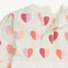 HEARTS BRUSHED FLEECE MAGNETIC SWEATDRESS