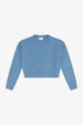 SHERPA CREW NECK SWEATER - Blue