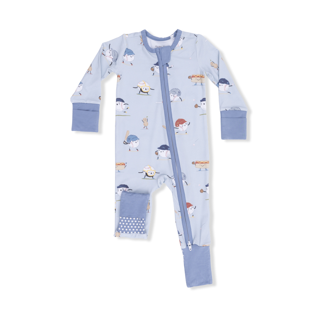 Baseballs Playing Baseball  Convertible Romper