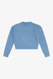 SHERPA CREW NECK SWEATER - Blue