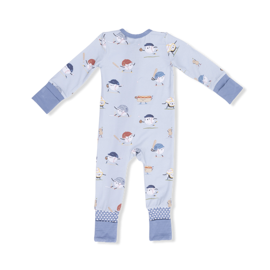 Baseballs Playing Baseball  Convertible Romper