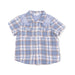 Western Boot Plaid  Short Sleeve Western Pearl Snap Shirt with Casual Short