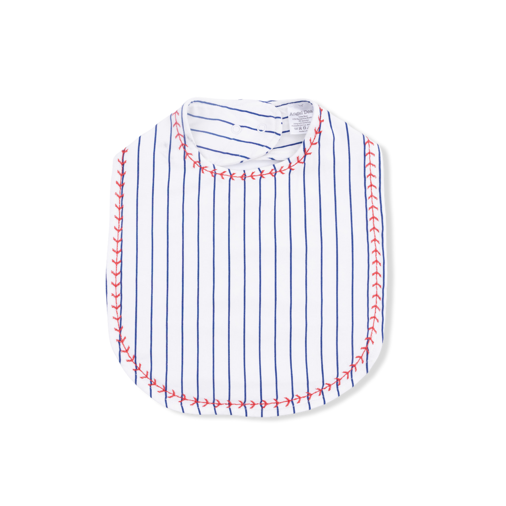 Baseball Stripe  Feeding Bib