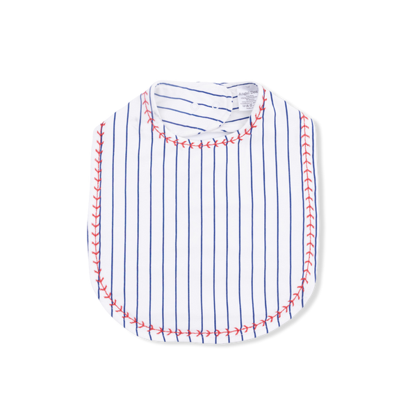 Baseball Stripe  Feeding Bib