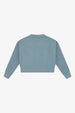 COTTON FLEECE REVERSE INSERT SWEATER - Blue Moon