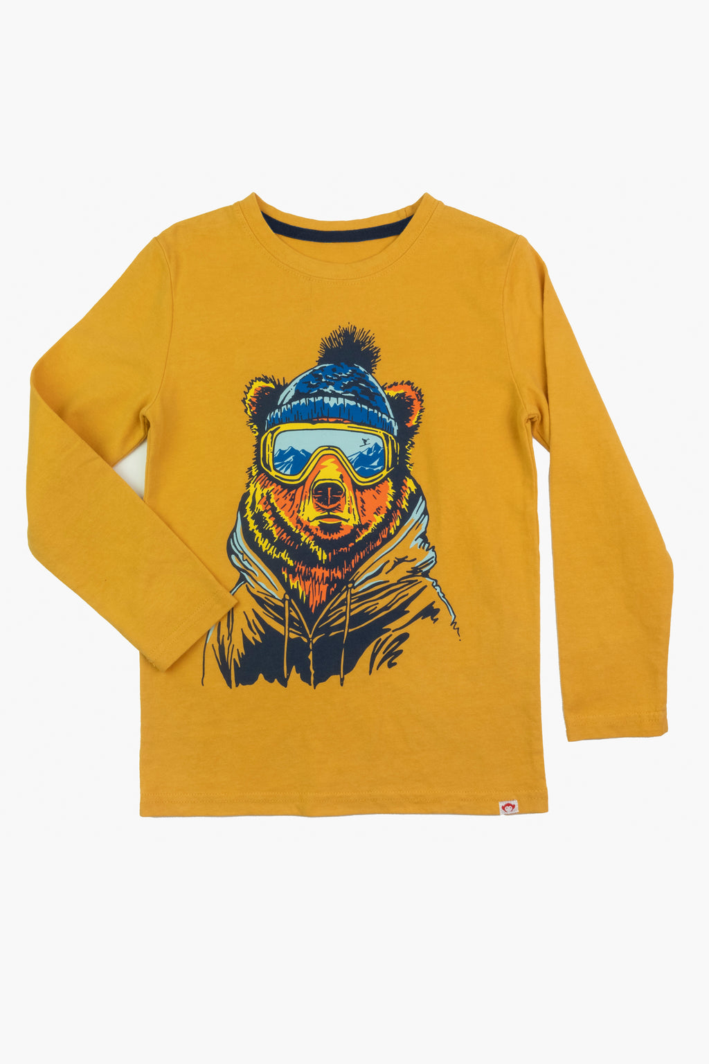 GRAPHIC LONG SLEEVE TEE - SKI BEAR