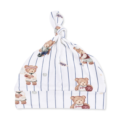 Mixed Sports Bears - Bundle Gown And Knotted Hat 0-3M