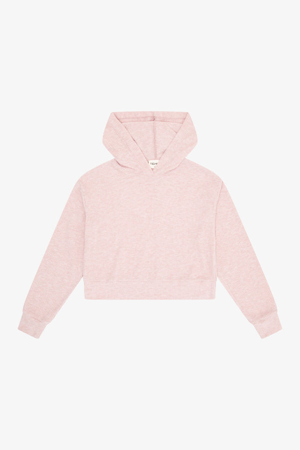 HACCI RIB BOX HOODIE PULLOVER - Moscato