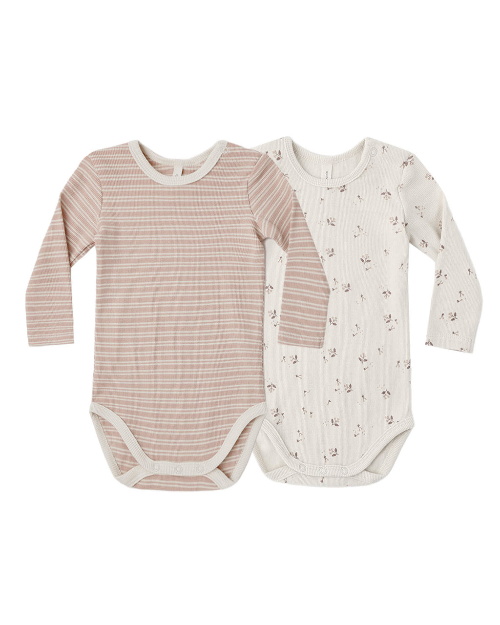 RIBBED BODYSUIT, 2 PACK DUSTY ROSE MICROSTRIPE, FALL DITSY