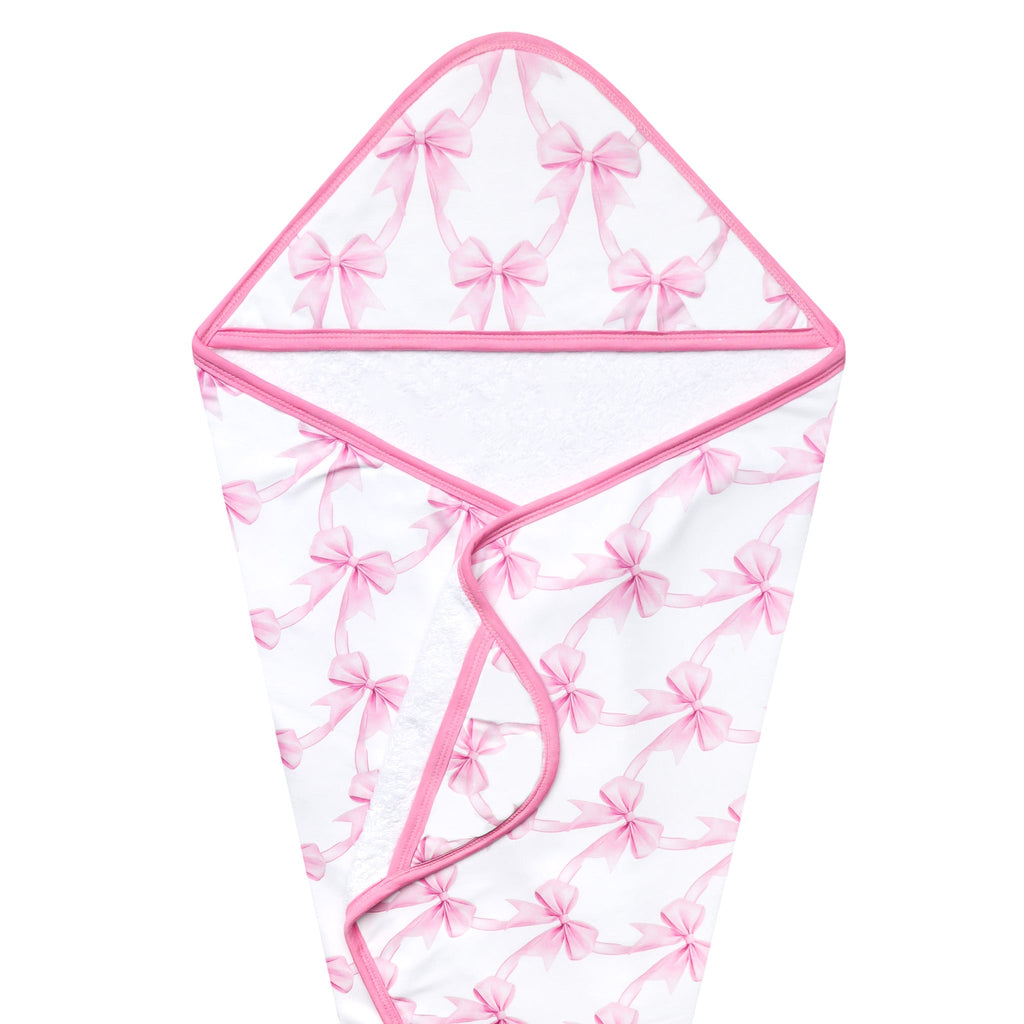 PREMIUM BABY KNIT HOODED TOWEL - BOW MY GOSH