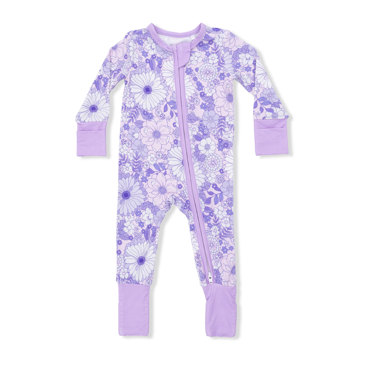 Lacy Lavender Floral  Convertible Romper