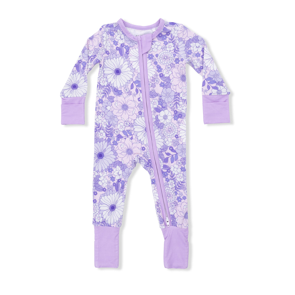 Lacy Lavender Floral  Convertible Romper