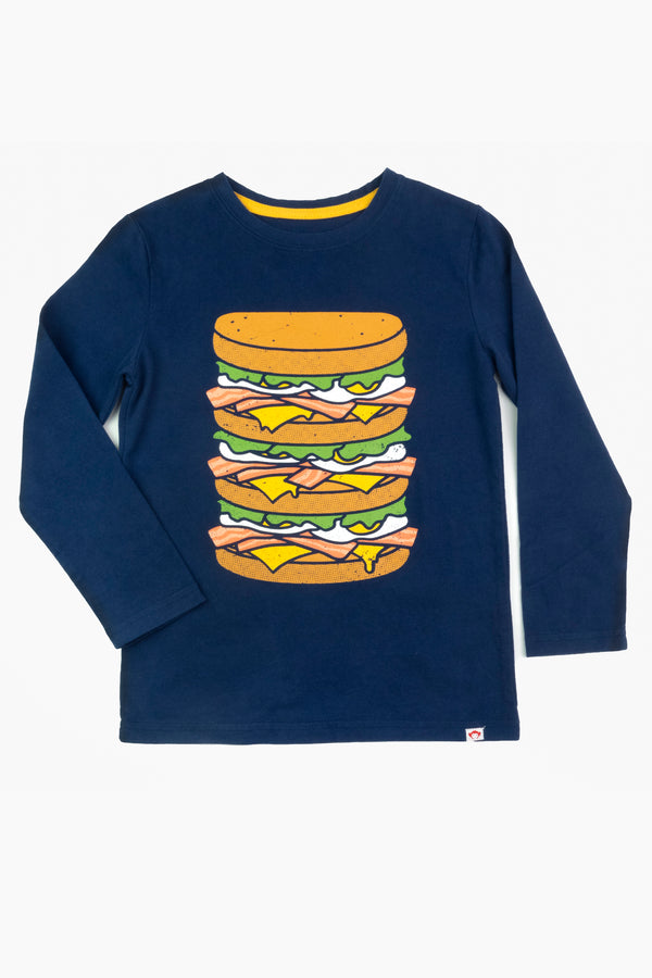 GRAPHIC LONG SLEEVE TEE - BACON, EGGS & CHEESE