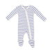 Vintage Stripe Blue - 2 Way Zipper Footie