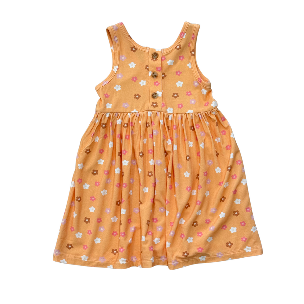 HENLEY TANK DRESS - DESERT MIST BLOOMS