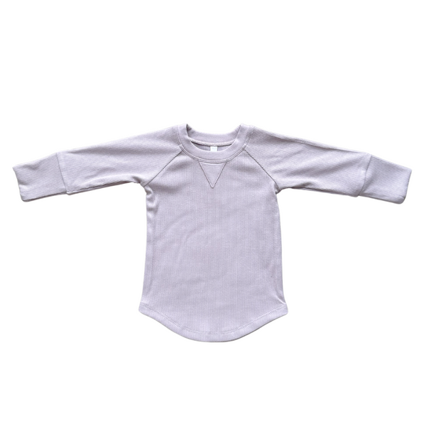 RIBBED TOP - LAVENDER CLOUD