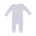 Vintage Stripe Blue - 2 Way Zipper Footie