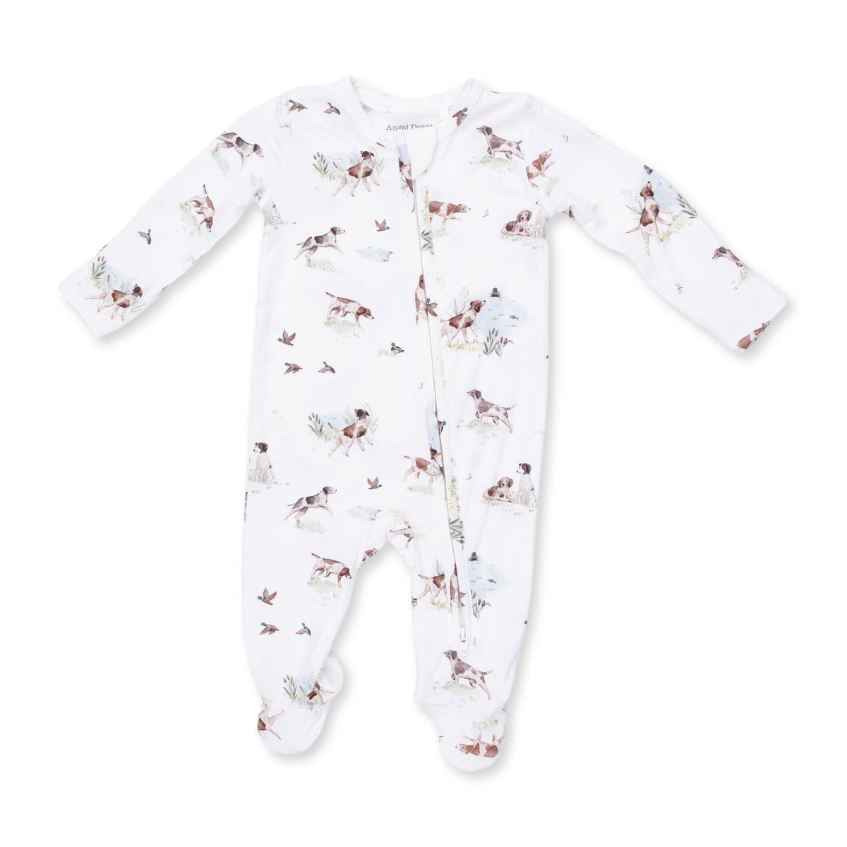 Pointer Pups And Duck Buddies - 2 Way Zipper Footie
